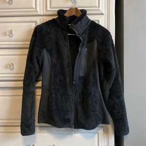 Black fuzzy Columbia jacket